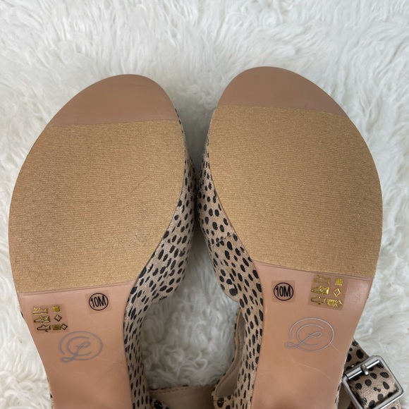 Chinese Laundry Cheetah Print Platform Sandal 10 NWOB - Picture 9 of 10